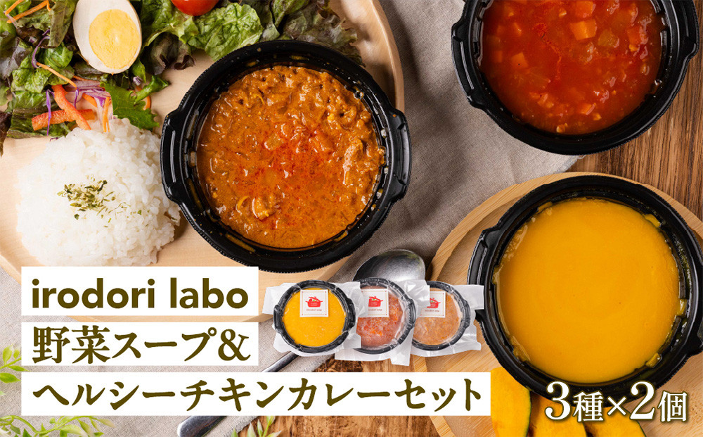 【ふるさと納税】野菜スープ＆ヘルシーチキンカレー6個セット&nbsp;冷凍&nbsp;人気スープ&nbsp;&nbsp;時短&nbsp;手軽&nbsp;具だくさんスープ