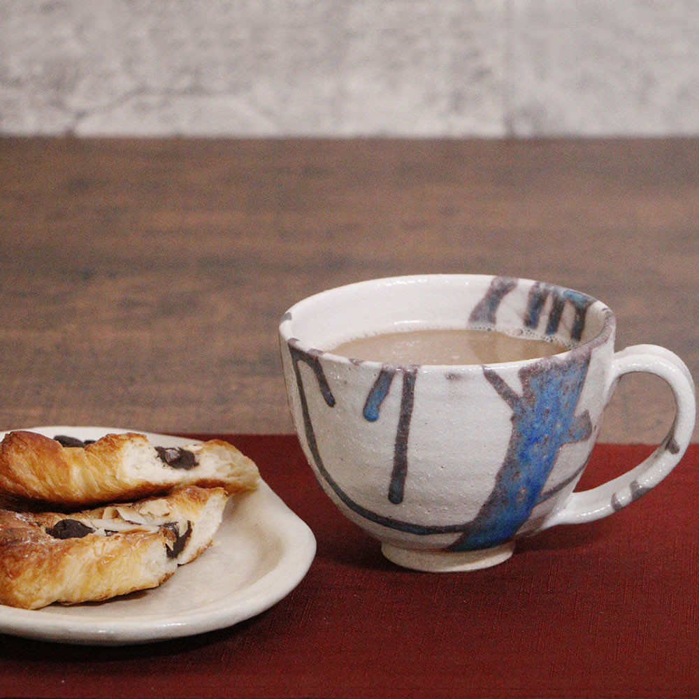 信楽焼&nbsp;碧水スープカップ