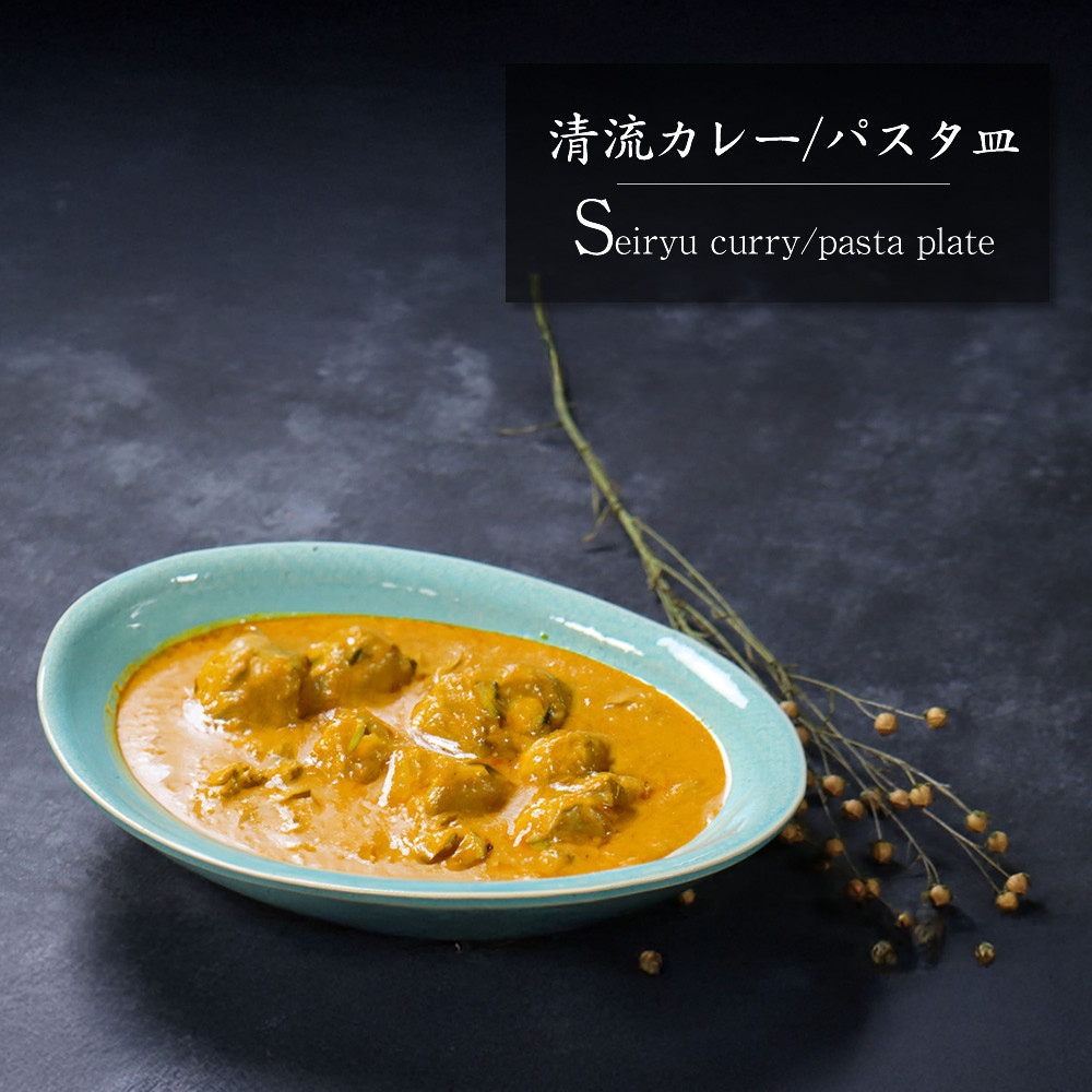 信楽焼 清流 カレー皿 / パスタ皿