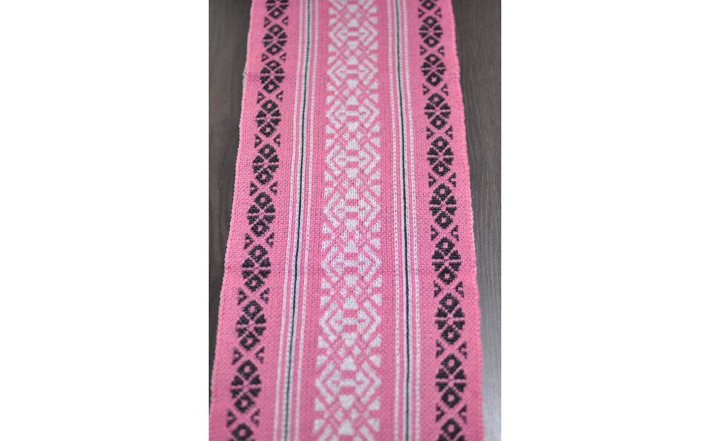 【博多区製造】献上柄オーガニックコットンストール【ピンク】