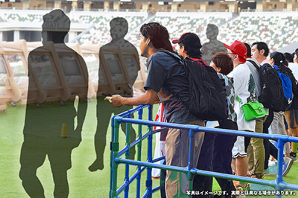 試合前ウォーミングアップ見学