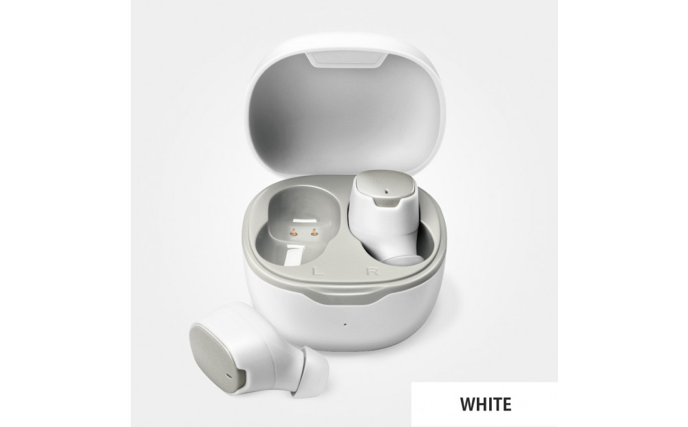 【ホワイト】Bluetooth&nbsp;5.3&nbsp;IPX5&nbsp;防滴&nbsp;完全ワイヤレス&nbsp;ステレオイヤホン&nbsp;カナルタイプPG-BTE17TW