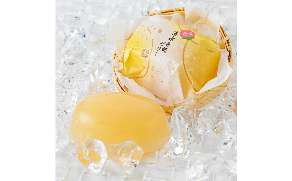 清水白桃（桃ゼリー）5個入 ／ 冷菓 もも スイーツ 埼玉県