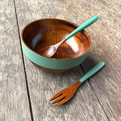 お子様セット&nbsp;(スプーン・フォーク・ボウルのセット)【エメラルド】