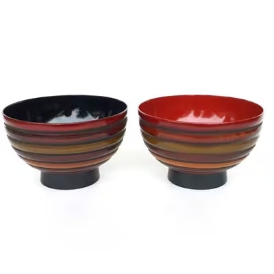 夫婦椀 こま塗り（12cm）