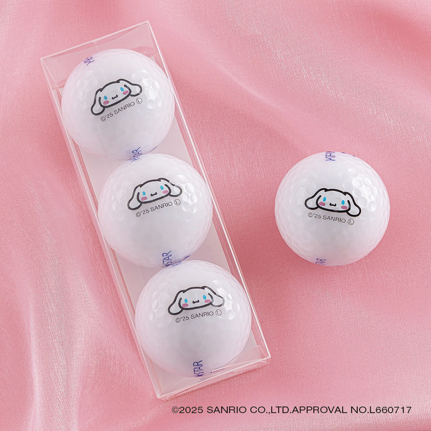 ゴルフボール KIRA★STAR×SANRIO CHARACTERS  24個入り【シナモロール（ホワイト）】サンリオ