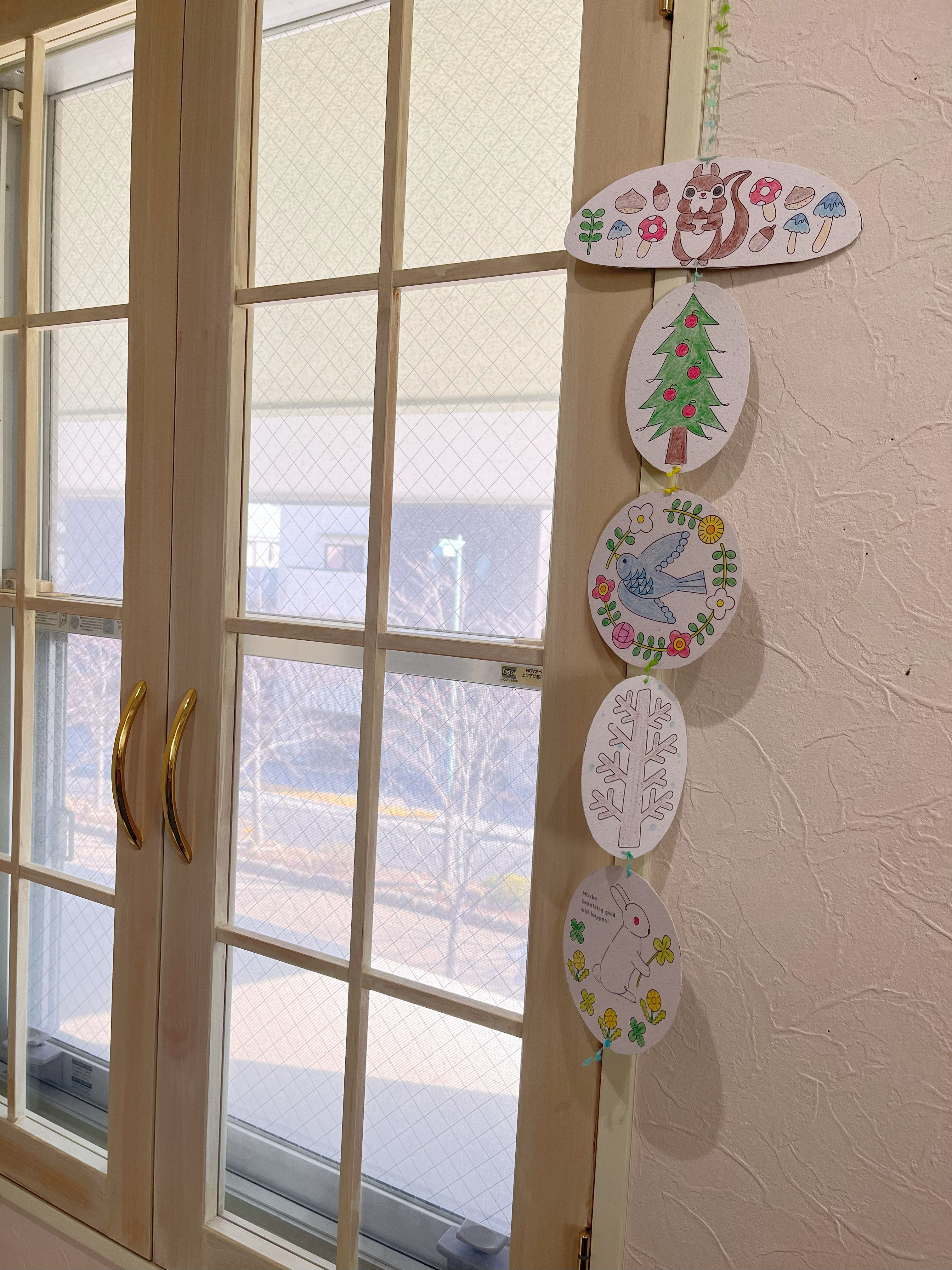 花咲く和紙　ぬり絵&nbsp;「森のどうぶつ」ぬり絵＆モビールキット&nbsp;「世界の国旗」ぬり絵＆ガーランド