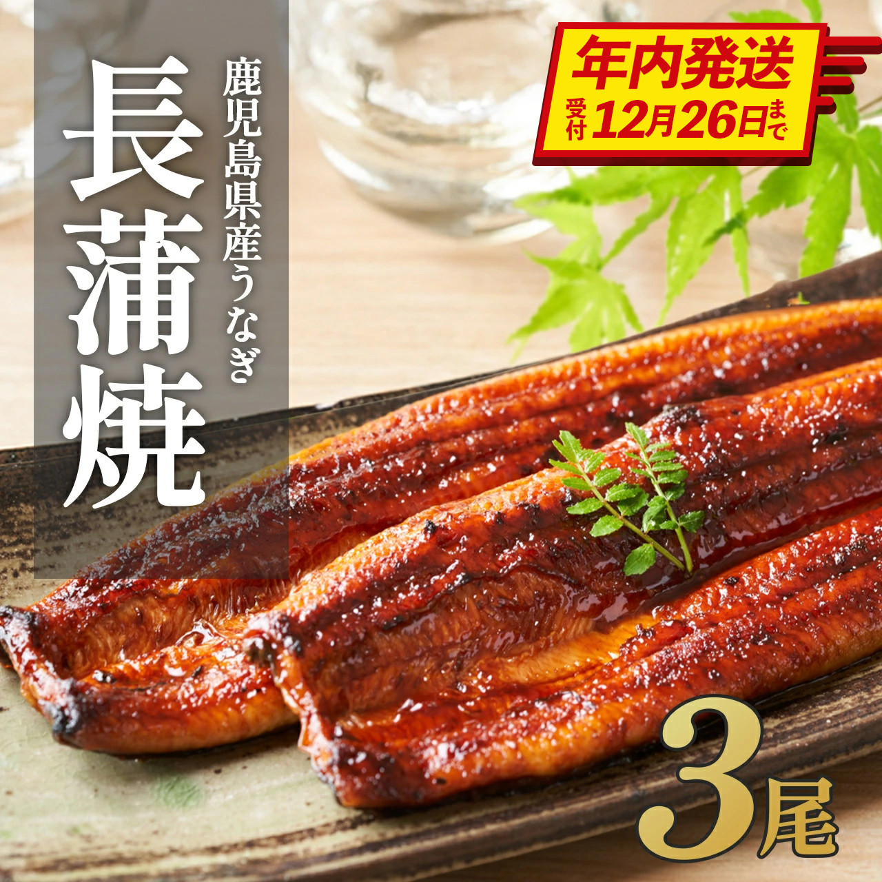 【年内発送】ふるさと納税限定　鹿児島県大崎町産&nbsp;国産&nbsp;うなぎ長蒲焼&nbsp;3尾&nbsp;計480g以上&nbsp;|&nbsp;鰻&nbsp;うなぎ蒲焼き&nbsp;うな重&nbsp;ひつまぶし&nbsp;ウナギ&nbsp;蒲焼&nbsp;人気&nbsp;おすすめ&nbsp;鹿児島&nbsp;大隅半島&nbsp;DU002　