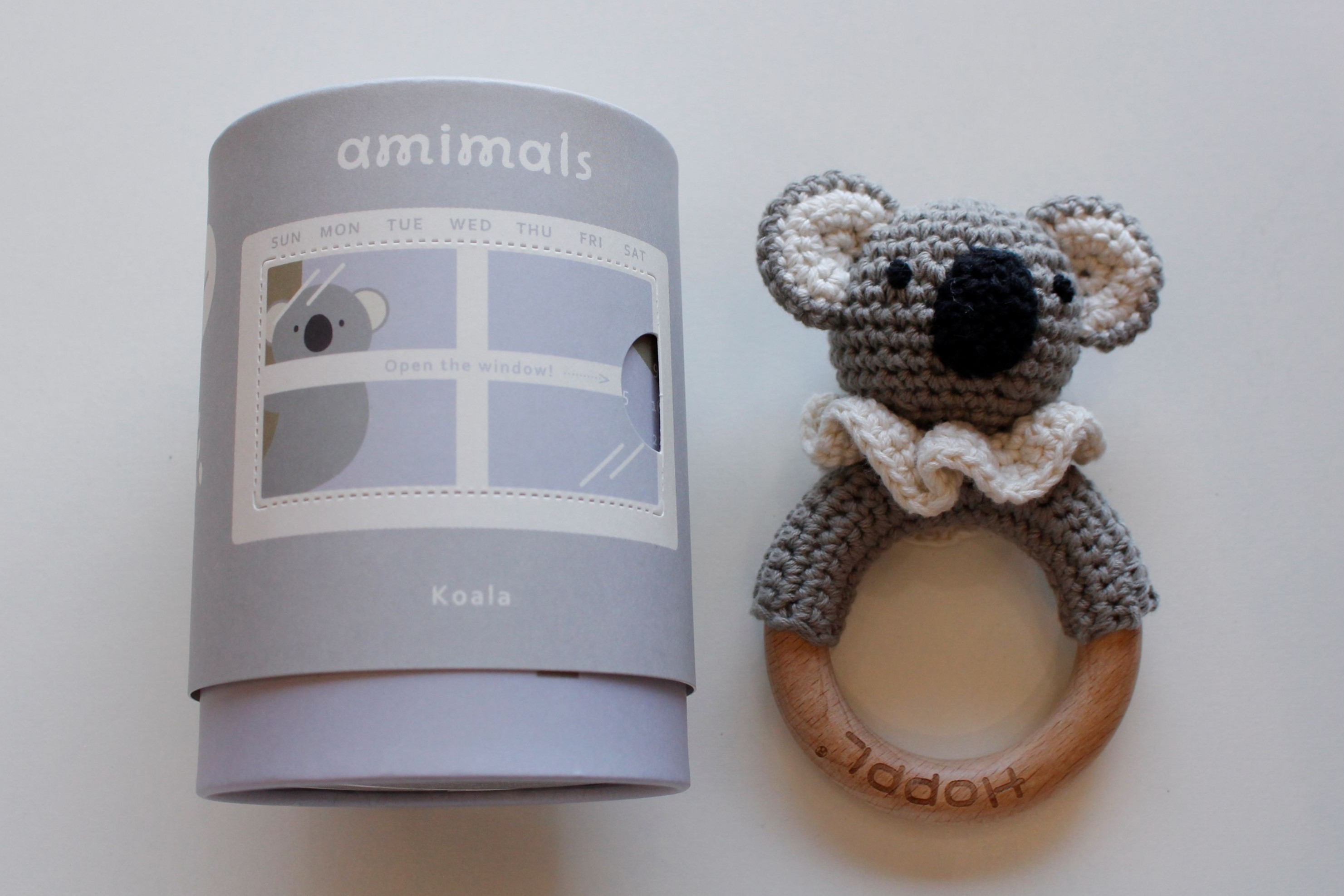 HOPPL（ホップル）手編みamimals（アミマルズ） ガラガラ Koala