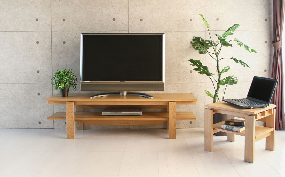 旭川家具&nbsp;MUKU工房オリジナル&nbsp;ノキ&nbsp;TVボード&nbsp;北海道ナラ_04912