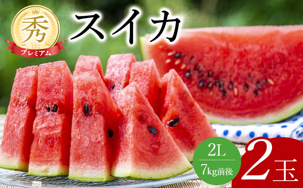 【ポイント交換専用】240.【先行予約】プレミアムスイカ　2L×2玉◇ ※5月下旬～8月上旬頃に順次発送予定 ※着日指定不可（こちらの返礼品は、大栄西瓜ではありません）