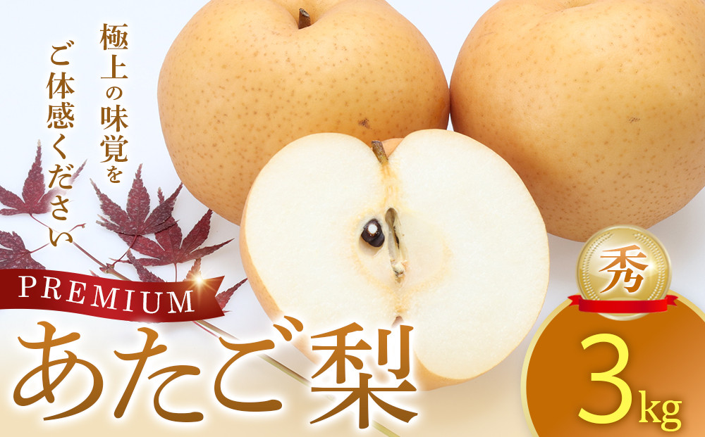 【ポイント交換専用】306.プレミアムあたご梨 秀 3kg　※2025年11月下旬～2026年2月中旬頃に順次発送予定