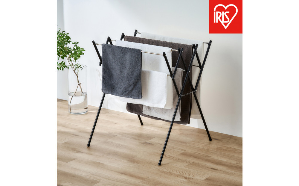 物干し&nbsp;伸縮タオル干し&nbsp;SWX-700RC&nbsp;ブラック&nbsp;新生活&nbsp;一人暮らし&nbsp;ひとり暮らし&nbsp;就職祝い&nbsp;進学祝い&nbsp;合格祝い&nbsp;家具&nbsp;インテリア&nbsp;