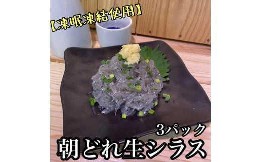 超鮮度！朝どれ 生しらす 小 3パック【凍眠凍結使用】【 惣菜 お刺身 生食 日本酒 焼酎 お取り寄せ 希少部位 御中元 お中元 お歳暮 父の日 母の日 贈り物 】【家庭用 自宅用 贈答品 贈答用 ギフト 神奈川県 小田原市 】
