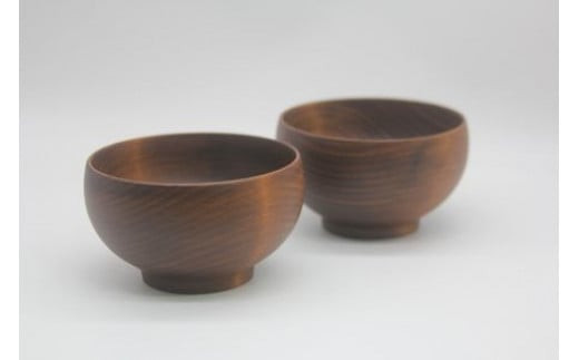 めいぼく椀テッラ小 2樹種セット(ブナ・サクラ)【めいぼく椀テッラ  10.5φ×6cm 手作り ウレタン塗装 国産天然木 おしゃれ プレゼント 記念 お祝い お椀 神奈川県 小田原市 】