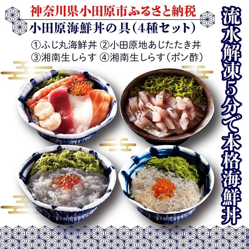 小田原海鮮丼の具（4種セット）