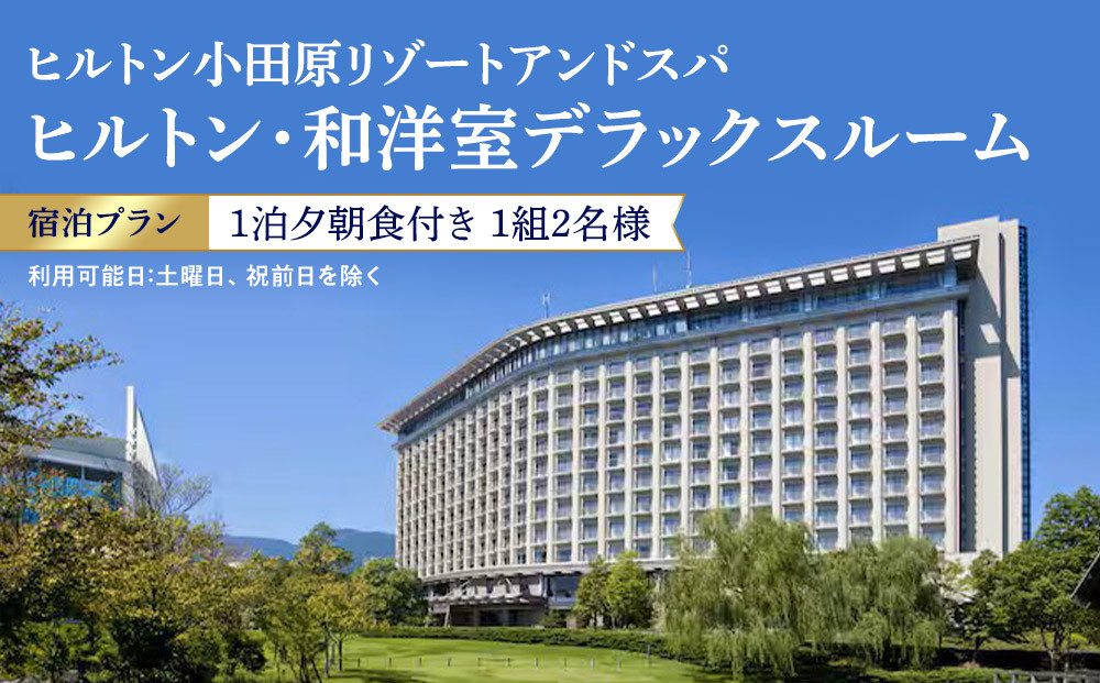 【チケット有効期限延長！】ヒルトン・和洋室デラックスルーム　1&nbsp;泊夕朝食付き＜1組2名様＞【オーシャンビュー&nbsp;フィットネス&nbsp;天然温泉大浴場&nbsp;バーデゾーン&nbsp;朝食ビュッフェ&nbsp;都心から１時間のリゾート&nbsp;ファミリーステイ可能&nbsp;ヒルトン&nbsp;神奈川県&nbsp;小田原市&nbsp;】