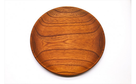 Zelkova皿　24cm 【お皿 木 雑貨 食器 プレゼント おしゃれ プレート 大皿 日本製 神奈川県小田原市】