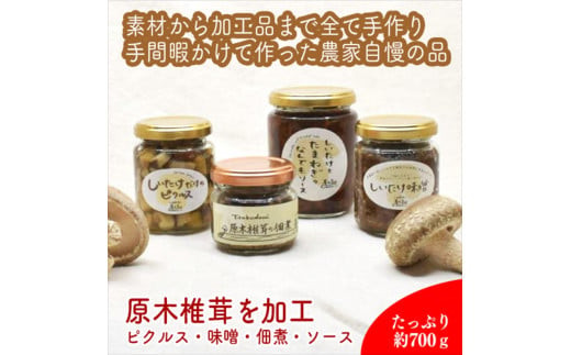 椎茸加工品セット（加工品４種セット）【&nbsp;家庭用&nbsp;自宅用&nbsp;贈答品&nbsp;贈答用&nbsp;ギフト&nbsp;お取り寄せ&nbsp;お中元&nbsp;お歳暮&nbsp;贈り物&nbsp;お祝い&nbsp;神奈川県&nbsp;小田原市&nbsp;】