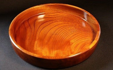 小田原漆器　1尺2寸　茶盆【漆塗り 国産天然木 おしゃれ プレゼント 記念 お祝い ふっくらとしたデザイン 木製食器 日用品 キッチン用品 木製 350mm×高さ45mm 小田原漆器 神奈川県 小田原市 】