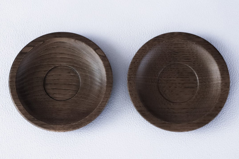 ナラのソーサー&nbsp;2枚セット&nbsp;【&nbsp;食器&nbsp;神奈川県小田原市】