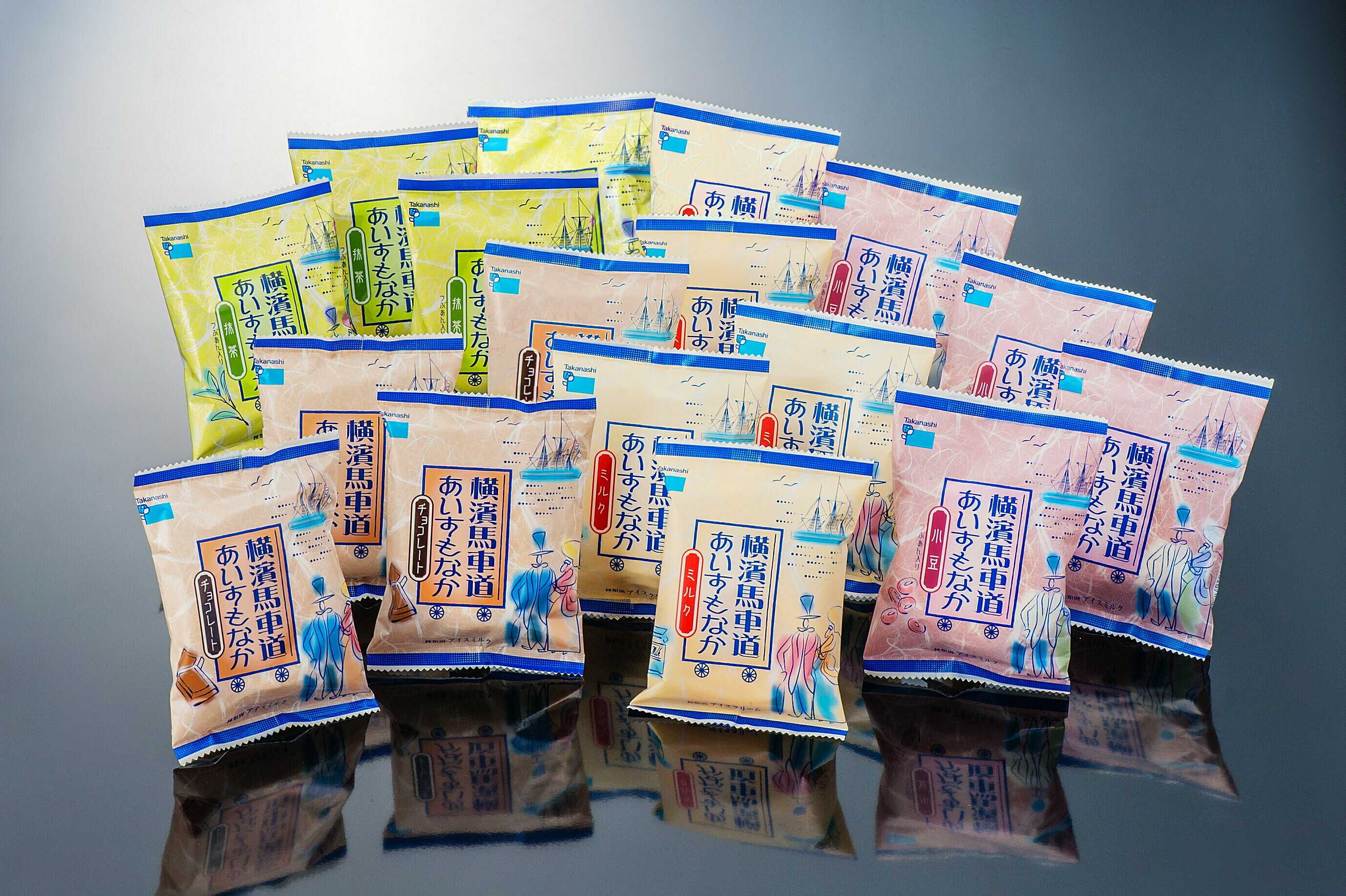 横濱馬車道あいすセット（もなか）