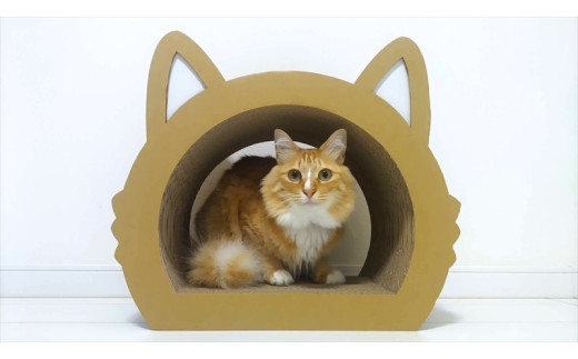 ねこの爪とぎ　みみCT　カラー；ホワイト【&nbsp;ペット用品&nbsp;爪とぎ&nbsp;神奈川県&nbsp;小田原市&nbsp;】