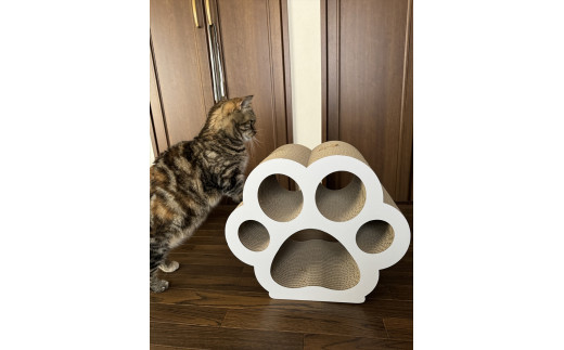 ねこの爪とぎ　にくきゅうCT　カラー；ホワイト【&nbsp;ペット用品&nbsp;爪とぎ&nbsp;神奈川県&nbsp;小田原市&nbsp;】