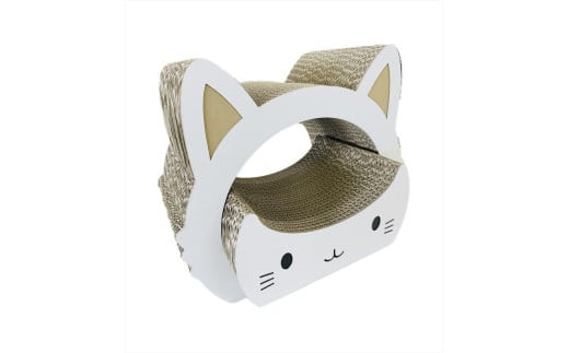 ねこの爪とぎ　みみCT＋かおCT&nbsp;セット　カラー；ホワイト【&nbsp;ペット用品&nbsp;爪とぎ&nbsp;神奈川県&nbsp;小田原市&nbsp;】
