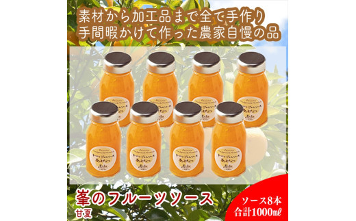 スイスで加工品を学んだ農家が手間暇かけた『手づくりジャムソース【あまなつ】』8本セット【 家庭用 自宅用 贈答品 贈答用 ギフト お取り寄せ お中元 お歳暮 贈り物 お祝い 神奈川県 小田原市 】