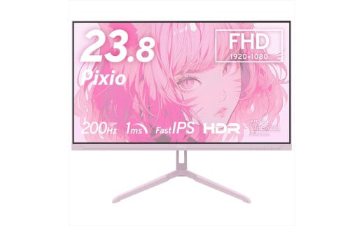 Pixio&nbsp;ゲーミングモニター&nbsp;23.8インチ&nbsp;FHD&nbsp;200Hz&nbsp;IPS&nbsp;ピンク&nbsp;PX248WAVEK
