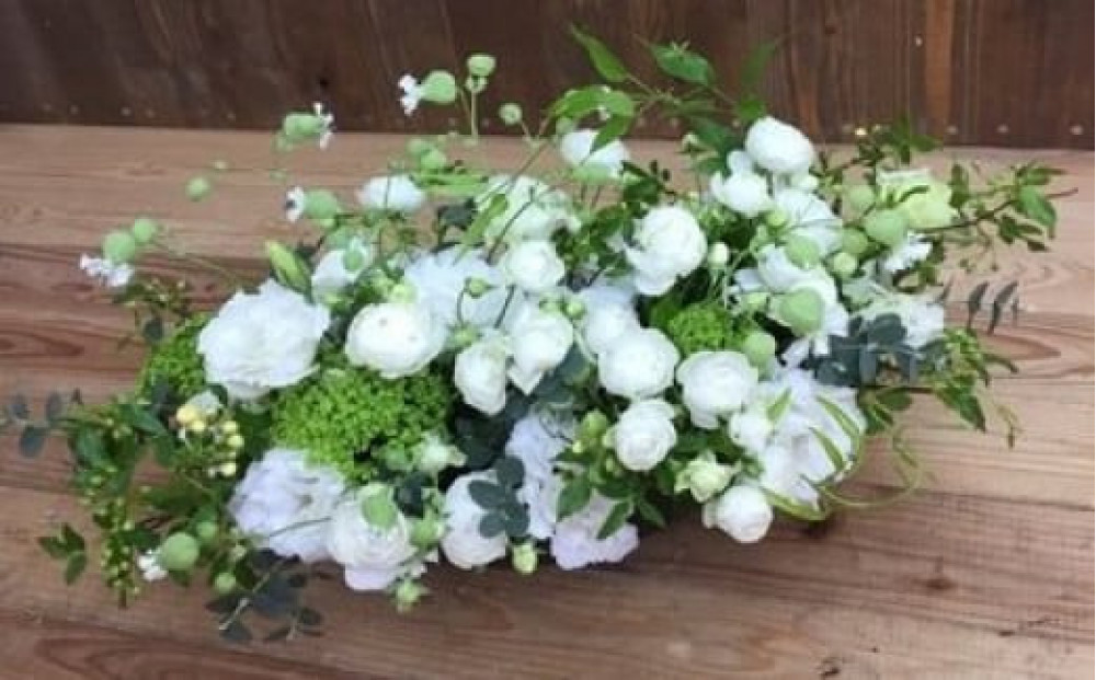 アレンジメント&nbsp;Mサイズ_ホワイト/グリーン系