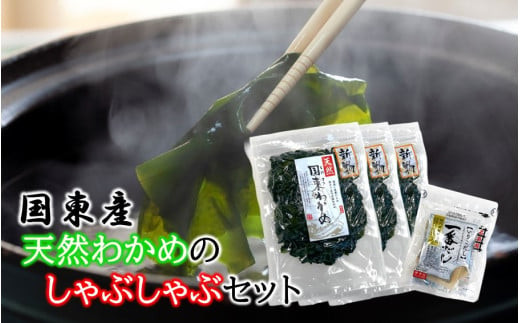 風味が違います！国東天然わかめのしゃぶしゃぶセット（湯通し塩蔵わかめ690g&nbsp;厳選出汁パック付き）_2551R