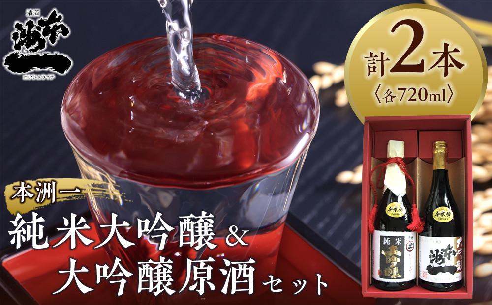 ＼年内発送／本洲一 純米大吟醸・大吟醸原酒セット