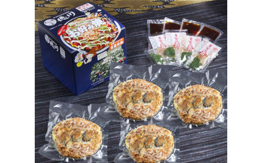 徳川特製お好み焼 【豚肉・かき入り 4食セット】