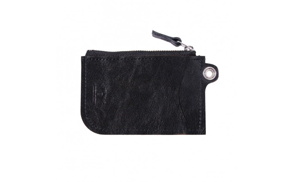 ＼年内発送／パスケース栃木レザーWコガシ/黒 L011