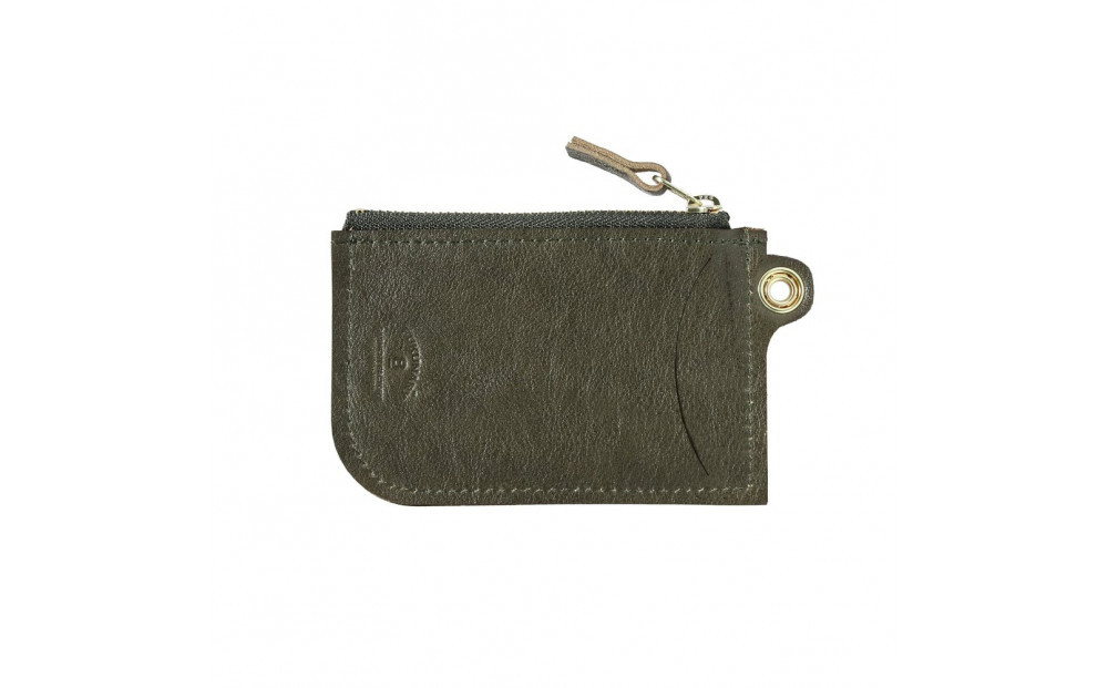 ＼年内発送／パスケース栃木レザーWコガシ/カーキ L011