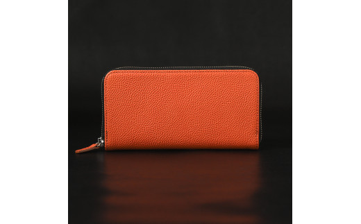 ＼年内発送／「千菱」&nbsp;ラウンド本革バスケ/オレンジ&nbsp;ML024