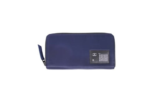 ＼年内発送／「千菱」&nbsp;ラウンド長財布&nbsp;/&nbsp;MA-1/ネイビー&nbsp;F022