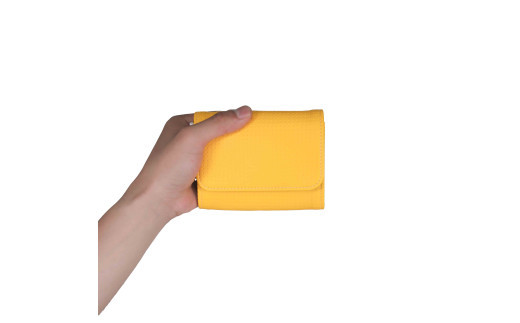 ＼年内発送／はちのす カードケース/ イエロー M069