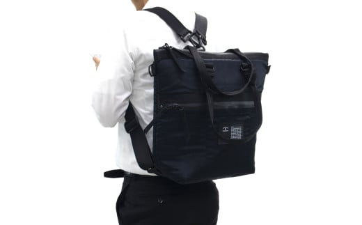 ＼年内発送／トートバッグ(4WAY)MA-1 /ブラック F002