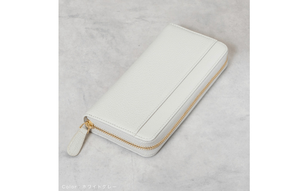 Y-STYLE&nbsp;魔法の収納ウォレット（LONG）【ホワイトグレー】