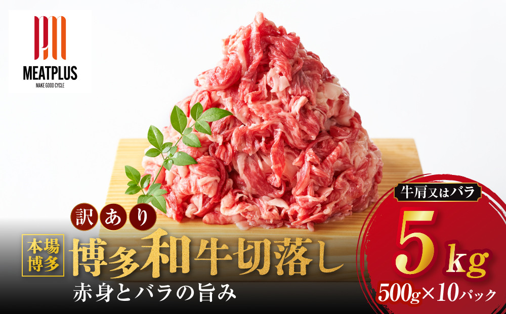 訳あり&nbsp;博多和牛&nbsp;切り落とし&nbsp;5kg&nbsp;(&nbsp;500g×10パック&nbsp;)&nbsp;|&nbsp;牛肉&nbsp;和牛&nbsp;小分け&nbsp;切り落とし&nbsp;切落し&nbsp;不揃い&nbsp;5000g&nbsp;5キロ&nbsp;肉じゃが&nbsp;牛丼&nbsp;野菜炒め&nbsp;ブランド牛&nbsp;お取り寄せ&nbsp;高級&nbsp;グルメ