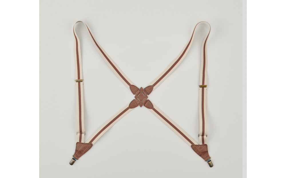 102504-3 お洒落と機能性「ホルスター型サスペンダー」チョコ