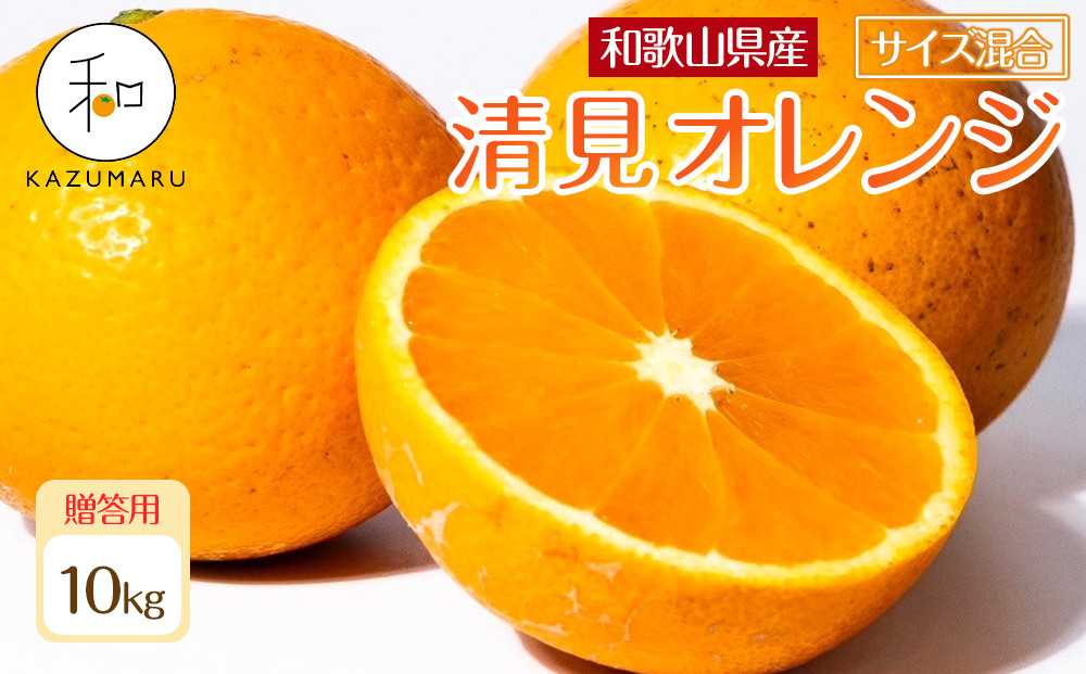 贈答用&nbsp;森本農園の手選別&nbsp;厳選清見オレンジ&nbsp;約10kg&nbsp;和歌山県産&nbsp;サイズ混合&nbsp;［北海道・沖縄・離島配送不可］［2026年2月上旬から5月中旬頃順次発送予定］［RN90］
