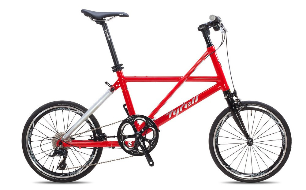 【Tyrell(タイレル)】FXα&nbsp;レッド＆グロスシルバー【自転車&nbsp;折りたたみ式&nbsp;ミニベロ&nbsp;スポーツ&nbsp;ロードバイク&nbsp;スポーツサイクル&nbsp;簡単&nbsp;コンパクト&nbsp;通勤&nbsp;通学&nbsp;サイクリング&nbsp;変速付き&nbsp;香川県】