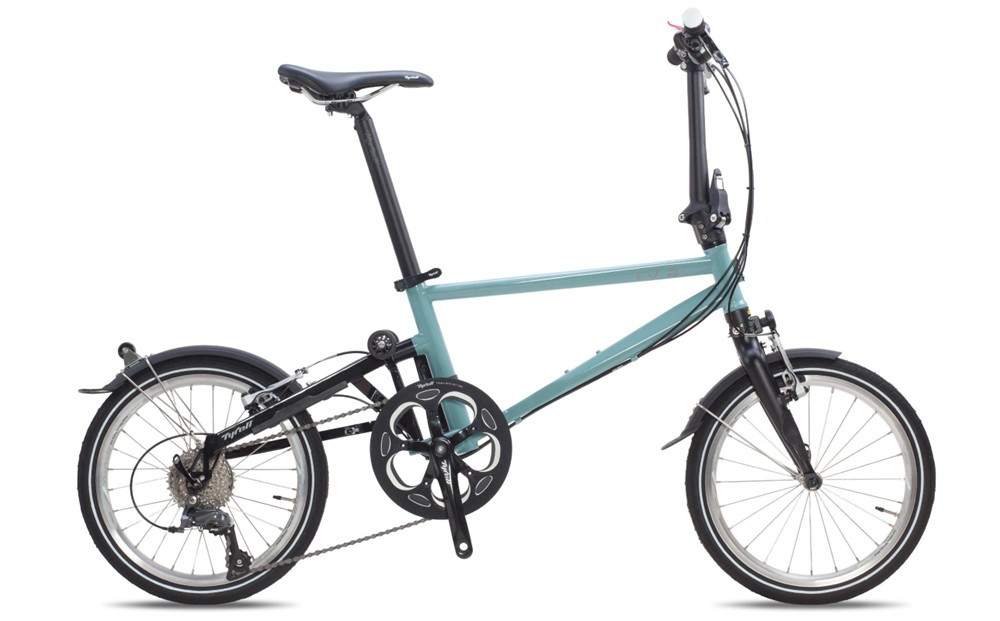 【Tyrell(タイレル)】IVE&nbsp;ヘイジーブルー&ピアノブラック【自転車&nbsp;折りたたみ式&nbsp;ミニベロ&nbsp;スポーツ&nbsp;ロードバイク&nbsp;スポーツサイクル&nbsp;通勤&nbsp;通学&nbsp;サイクリング&nbsp;変速付き&nbsp;香川県&nbsp;さぬき市】