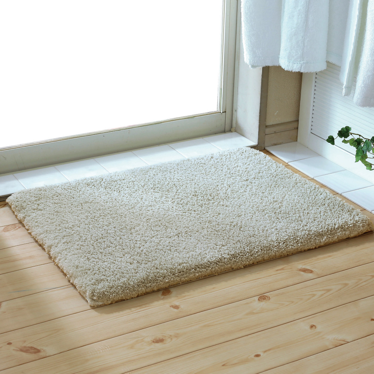 エンジェルステップ&nbsp;バスマット&nbsp;60×90cm&nbsp;ベージュ&nbsp;［hd13］