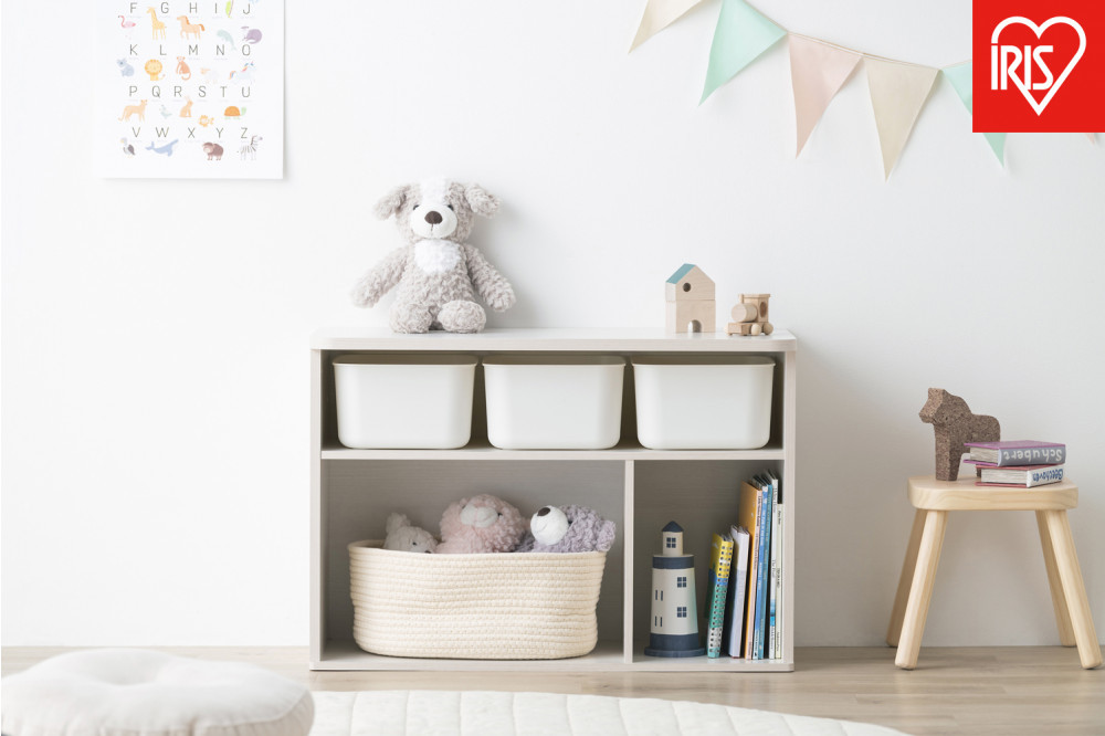 収納棚&nbsp;ラウンドシェルフ&nbsp;RUSR-74L&nbsp;ホワイト