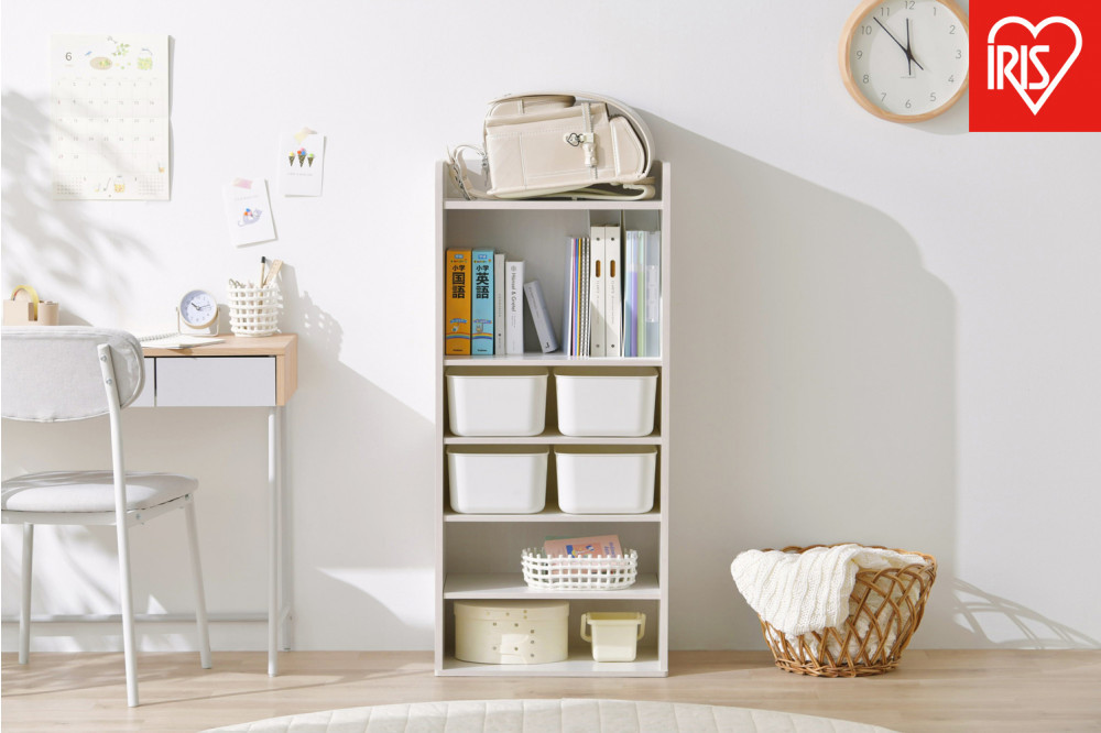 収納棚&nbsp;ラウンドシェルフ&nbsp;RUSR-50H&nbsp;ホワイト